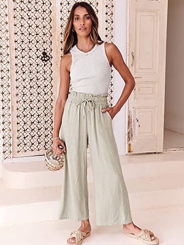 Trendy Women's Linen Beach Pants for Summer